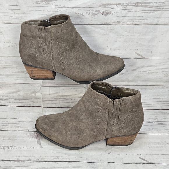 BLONDO BROWN SUEDE LEATHER WATERPROOF ANKLE BOOTS WOMEN SIZE 6.5 M - Picture 1 of 7